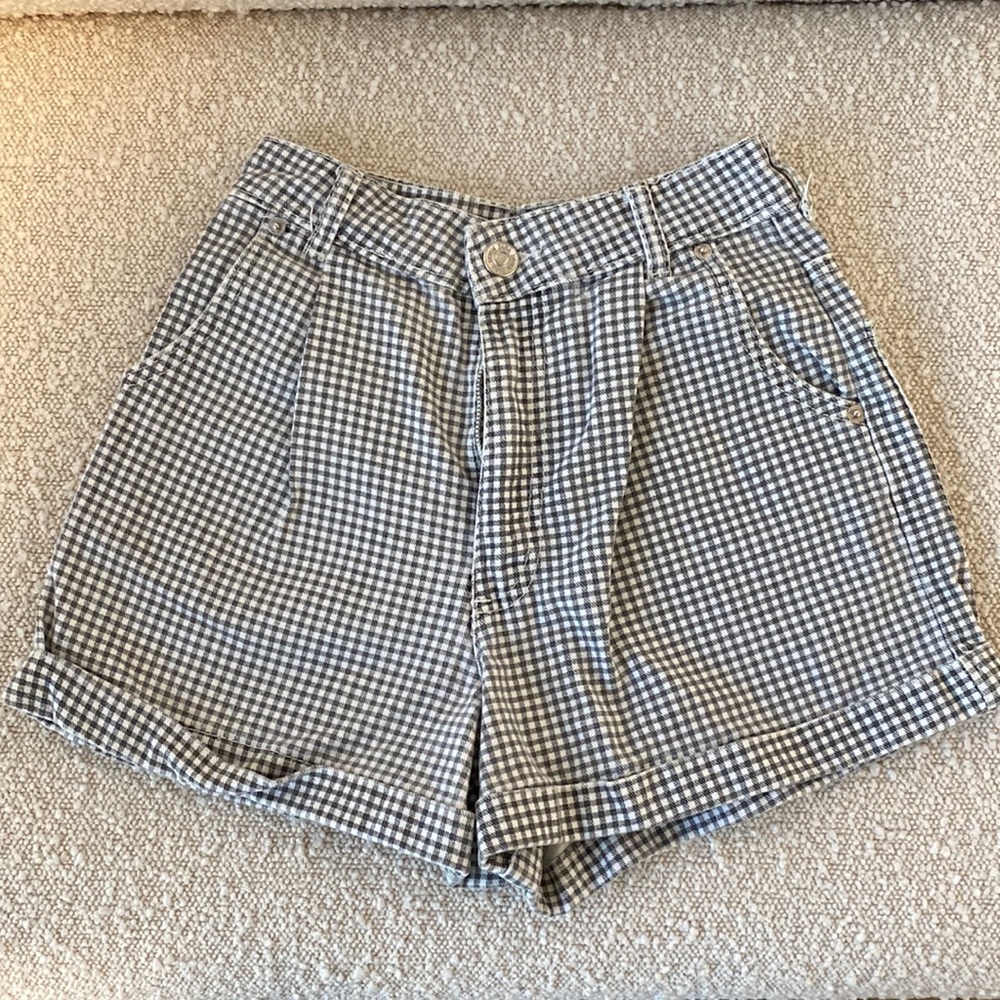 Zara checked Jean shorts